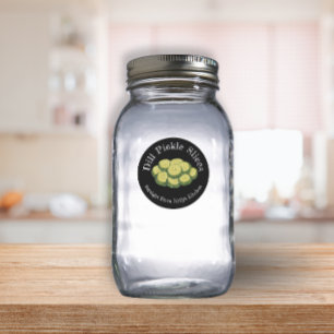 Home Canning Business Dill Pickles Food Label