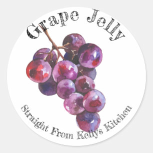 Home Canning Business Grape Jelly Food Label