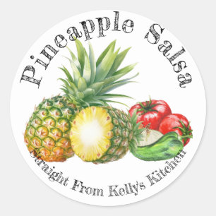 Home Canning Business Pineapple Salsa Food Label