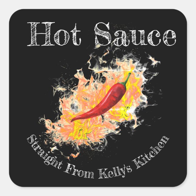 Home Canning Business Reaper Hot Sauce Food Label (Front)