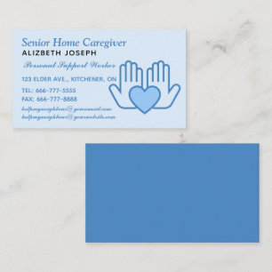 Home Care and Personal Nursing Services  Business Card