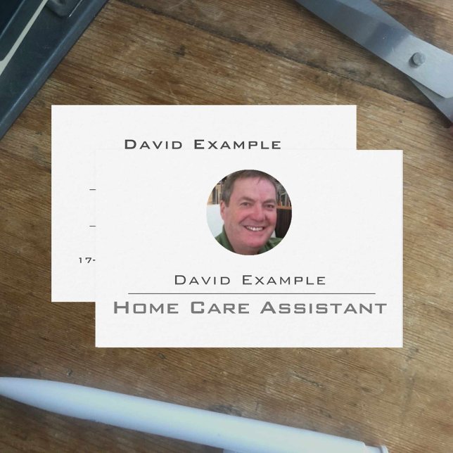 Home Care Assistant with Photo of Holder Business Card (Creator Uploaded)
