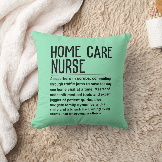 Home care nurse throw pillow (Blanket)