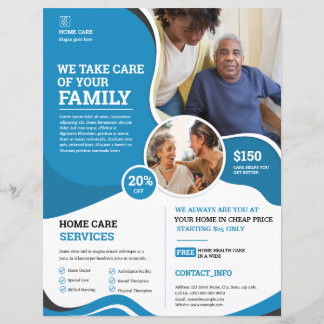 Home Care Service Flyer Template