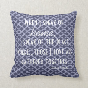 Home Charles Dickens Literary Quote Pillow