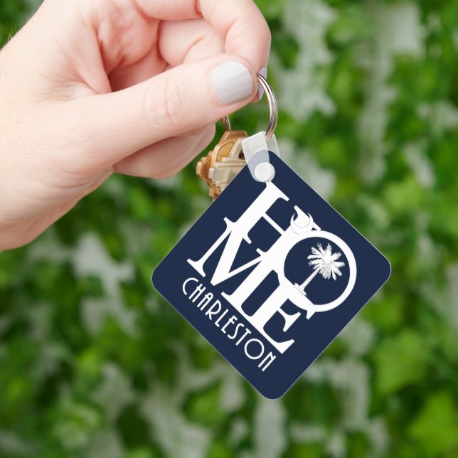 HOME Charleston South Carolina Keychain (Hand)