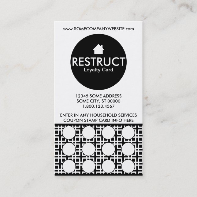 HOME cinder stamp card (Front)