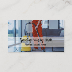home cleaning service business cards house cleaner