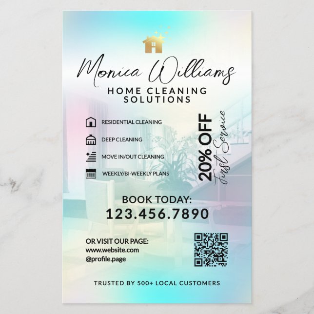 Home cleaning service modern Flyer (Front)