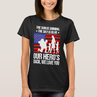 Home Coming Veteran Poem Soldier Appreciation Fami T-Shirt