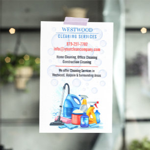 Home & Commercial Cleaning Services Flyer Template