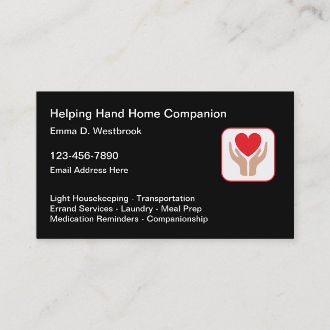 Home Companion Et Cartes de visite CNA (Devant)