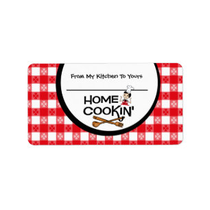 Home Cookin' Personalized Food Label