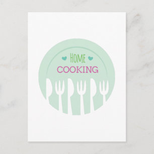 Home Cooking Postcard