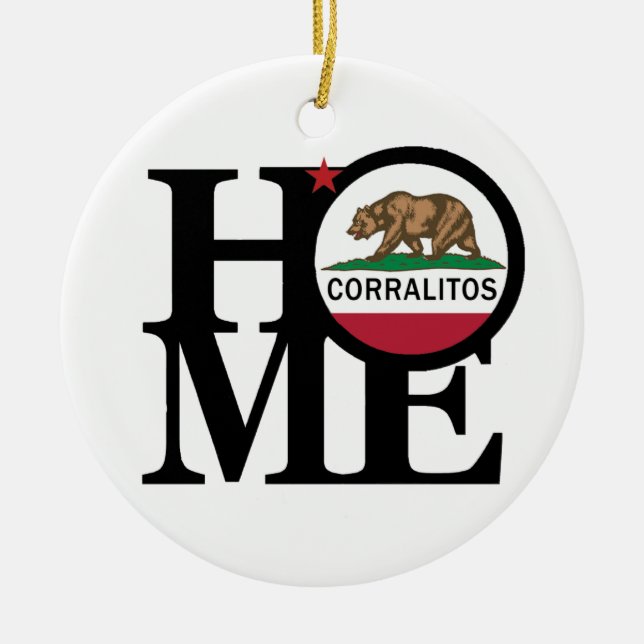 HOME Corralitos Ceramic Ornament (Front)
