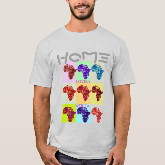 Home Country LOVELY AFRICA T-Shirt (Front)