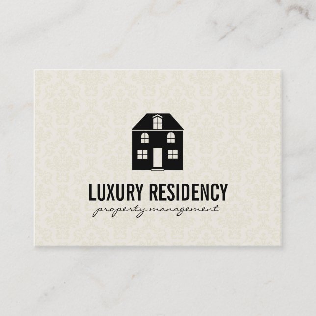 Home | Damask Business Card (Front)