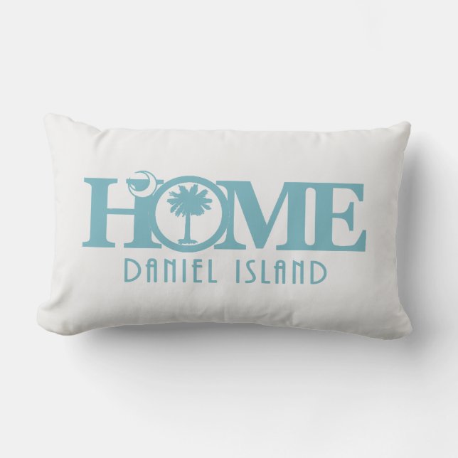 HOME Daniel Island (medium light blue) Lumbar Pillow (Front)