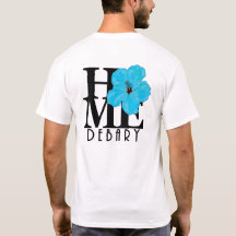 HOME Debary Blue Hibiscus (back print)