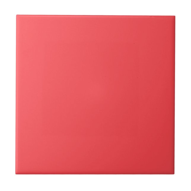 Home Decor Accents Bright Salmon Pink Tile (Front)