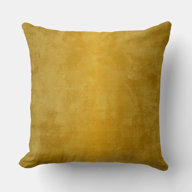 Home Decor Accents Metallic Gold Throw Pillow (Front)