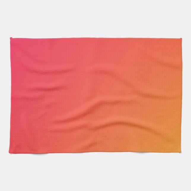 Home Decor Accents Sunrise Coral Kitchen Towel (Horizontal)