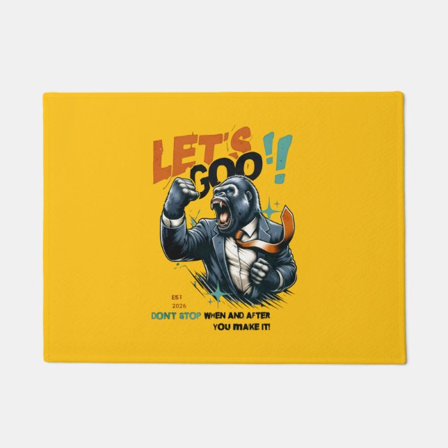 HOME DECOR LET'S GOO LESSONS LEARN DOOR MAT (Front)