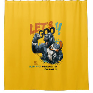 HOME DECOR LET'S GOO LESSONS LEARN SHOWER CURTAIN 