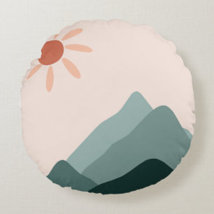 home decor pillow serene earth and mountains