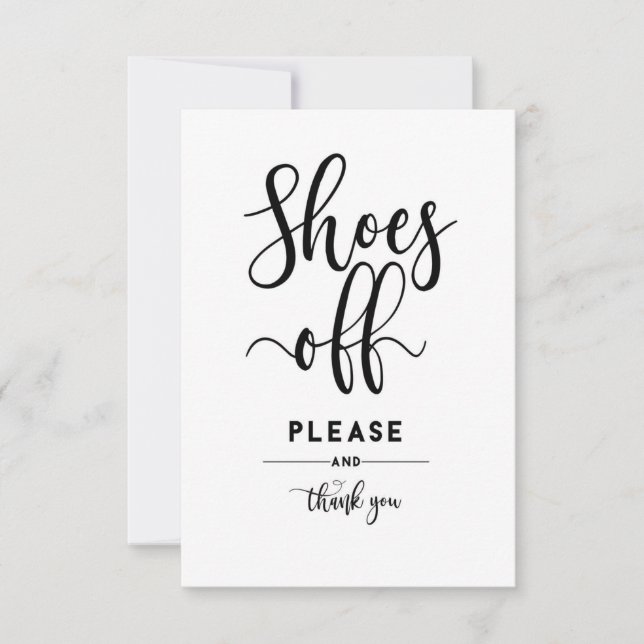 Home Decor Shoes Off Please And Thank You (Front)