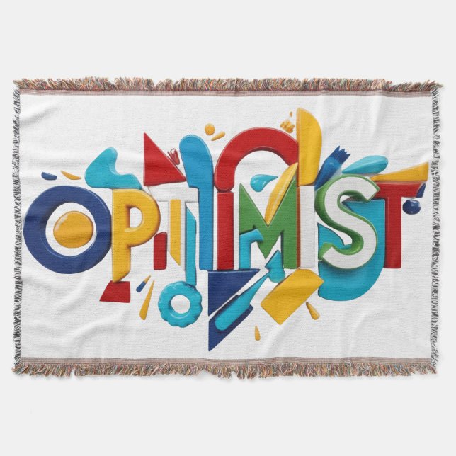 Home Decor Throw Blanket colorful (Front)