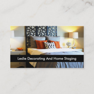 Home Decorating And Staging Services Business Card