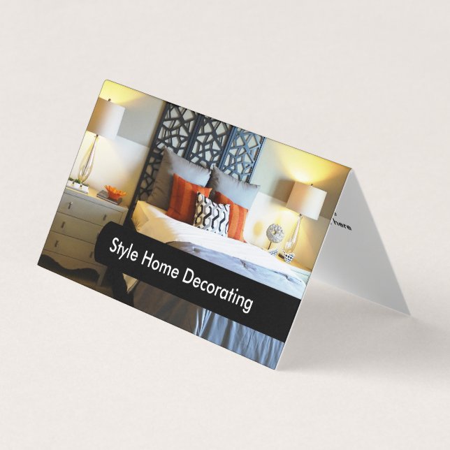 Home Decorating Professional Business Card (Front)
