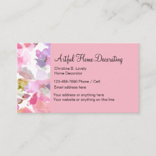 Home Decorating Theme Business Card
