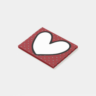 Home Decoration Fun Stylist Sweet Heart pattern Post-it Notes