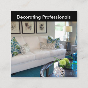 Home Decorator And Staging Businesscards Square Business Card