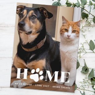 Home Dog Moving Custom Photo We've Moved  Postcard