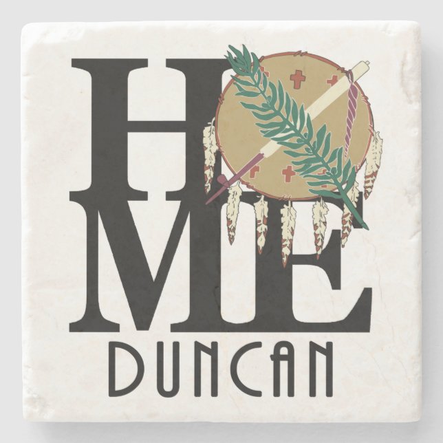 HOME Duncan Oklahoma Stone Coaster (Front)