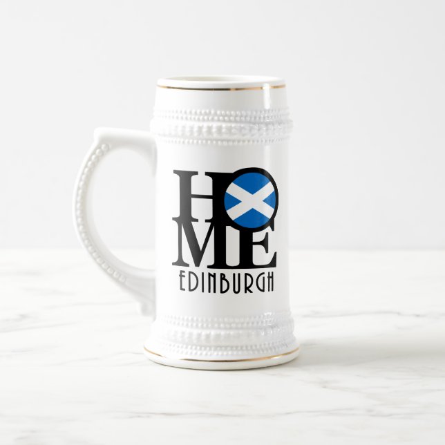 HOME Edinburgh Scotland Beer Stein (Left)