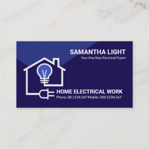 Home Electric Circuit Wiring Electrician Business Card