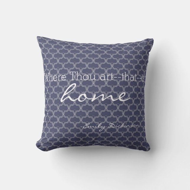 Home Emily Dickinson Literary Quote Pillow (Front)