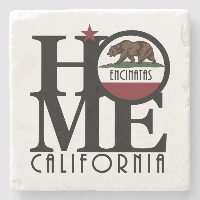 HOME Encinatas Stone Coaster (Front)