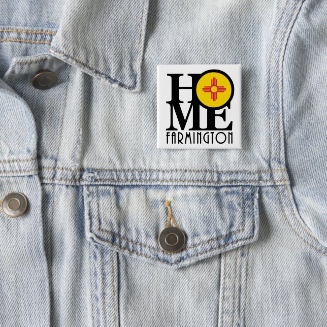 HOME Farmington 2 Inch Square Button (In Situ)