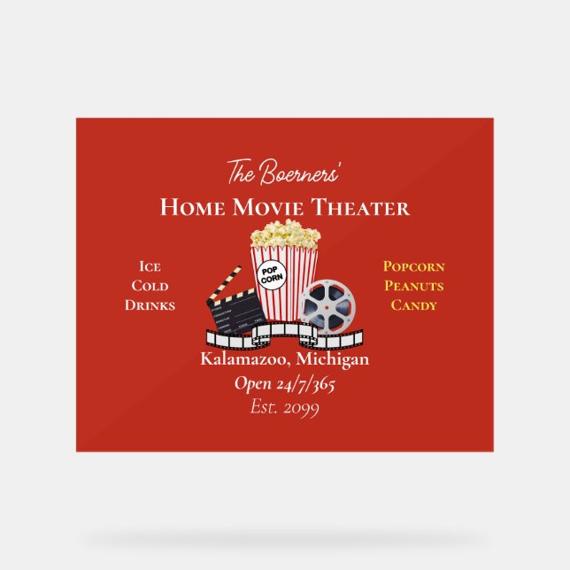 Home Film Theater Film Popcorn Film Bobine Acryliq (Recto)