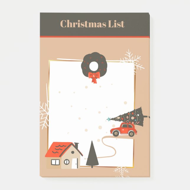 Home for Christmas Post-It Notes (Front)