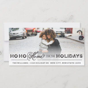 Home For The Holiday Moving Announcement PhotoCard