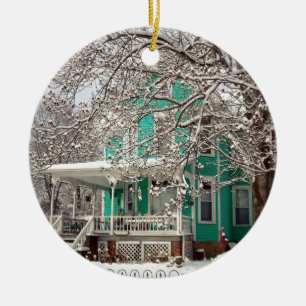 Home for the Holidays Ceramic Ornament