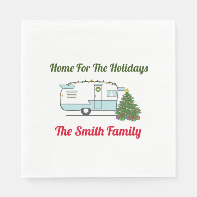 Home For The Holidays Doormat Napkin (Front)
