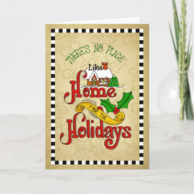 Home For The Holidays Holiday Card (Front)