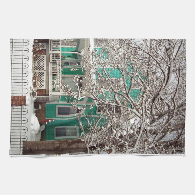 Home for the Holidays Kitchen Towel (Horizontal)